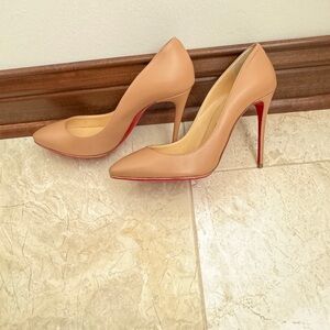 Christian Louboutin Tan heels